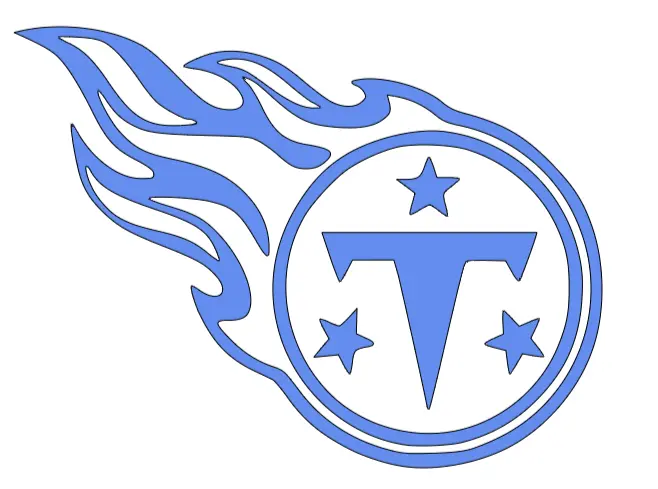 Tennessee titans nfl football logo carlaptopcup sticker decal