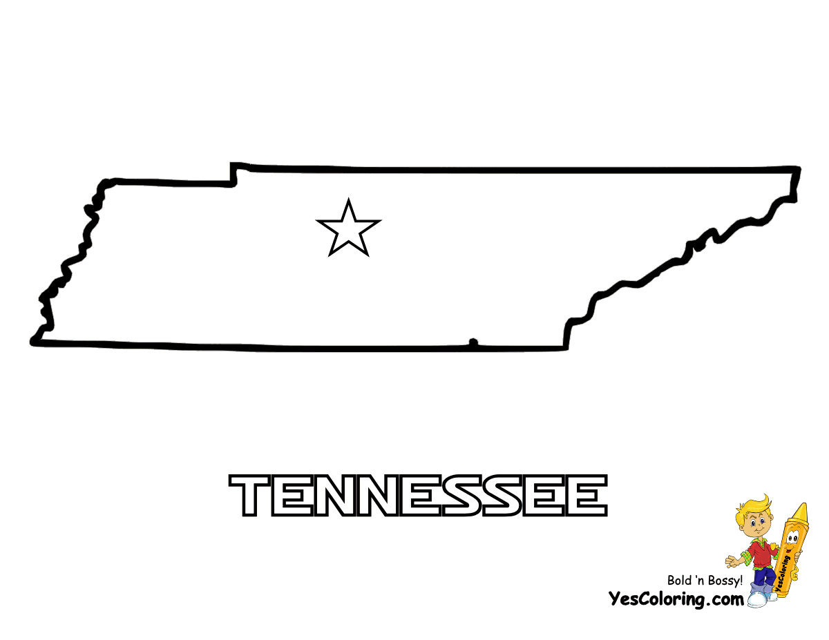 Tennessee state map coloring page sketch coloring page tennessee state map tennessee map tennessee state flag