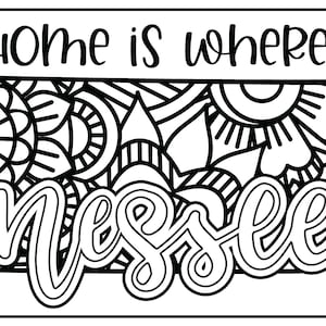 Tennessee coloring page instant download