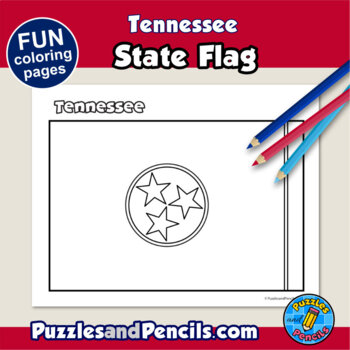 Tennessee symbols coloring pages with map and state flag state symbols