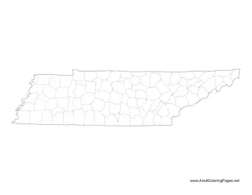 Tennessee coloring page