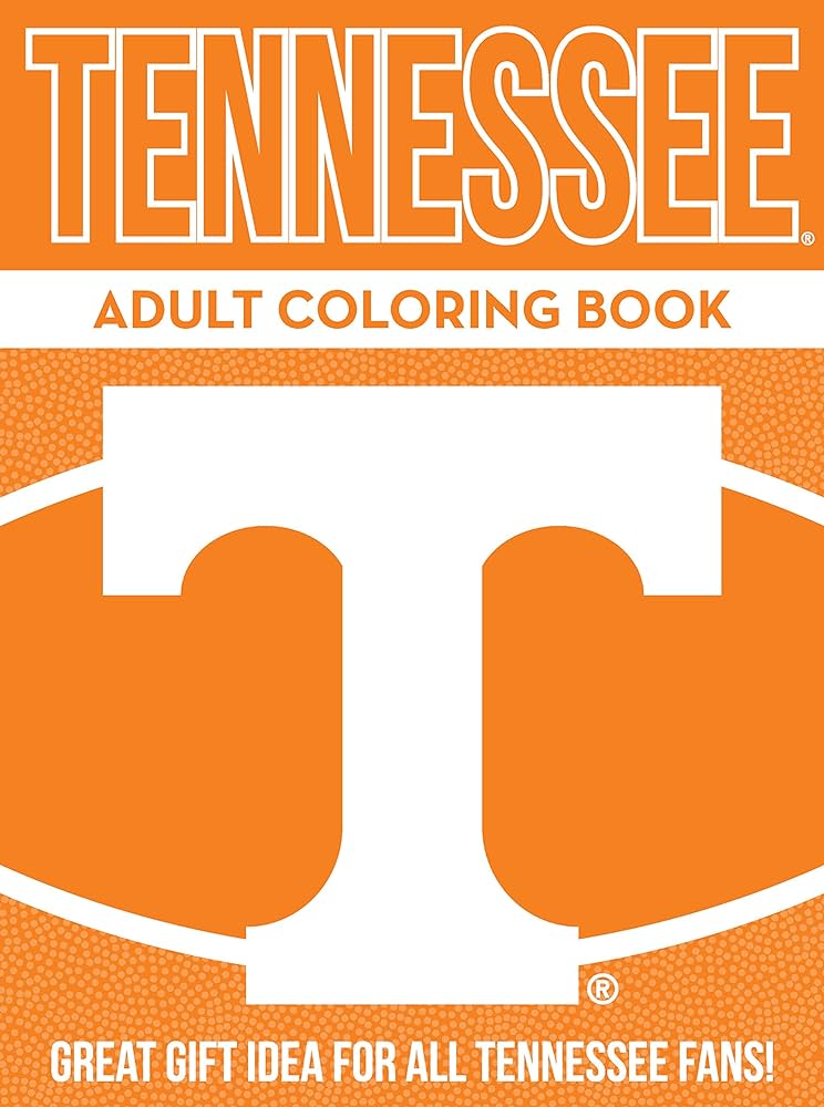 In the sports zone ncaa volunteers tennessee vols adult coloring book orange pages buy online at best price in u