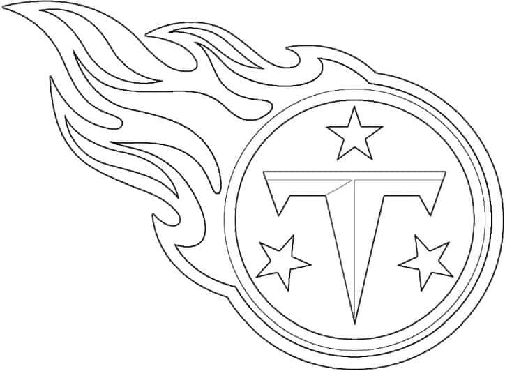 Tennessee titans logo coloring page