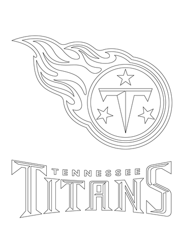 Tennessee titans logo coloring page free printable coloring pages