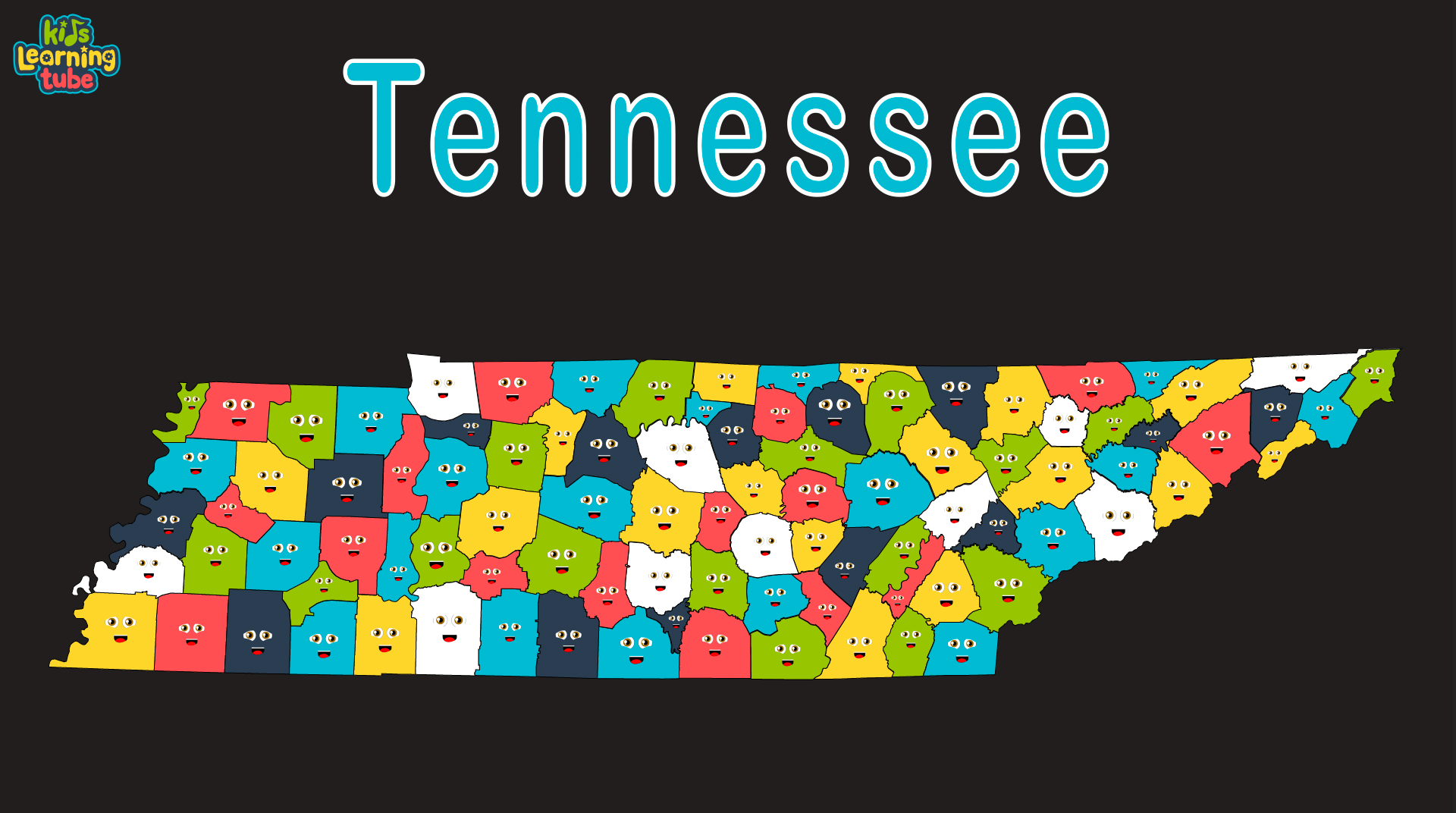 Tennessee coloring sheet â kids learning tube