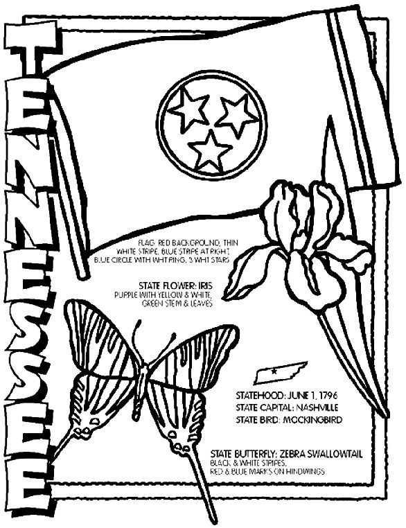 Tennessee on crayola united states geography us geography state symbols