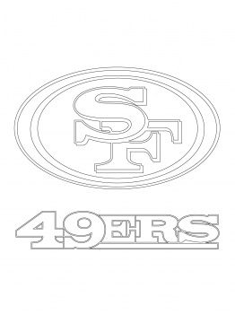 San francisco ers logo coloring page super coloring football coloring pages san francisco ers logo coloring pages to print