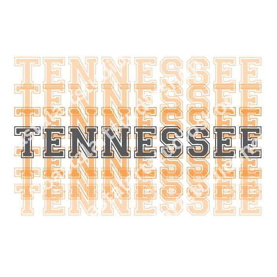 Tennessee stacked font png tennessee vols digital download sublimation design college sports tn vols football graphic