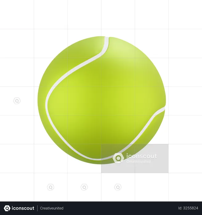 Tennis ball d illustration download in png obj or blend format