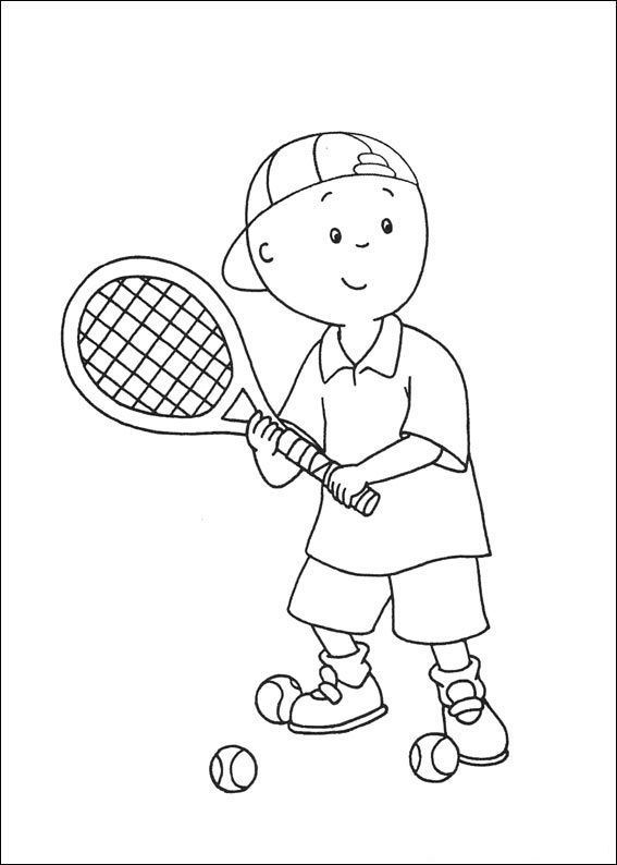 Tennis coloring pages