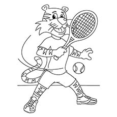 Top free printable tennis coloring pages online