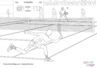 Mens tennis match louring page