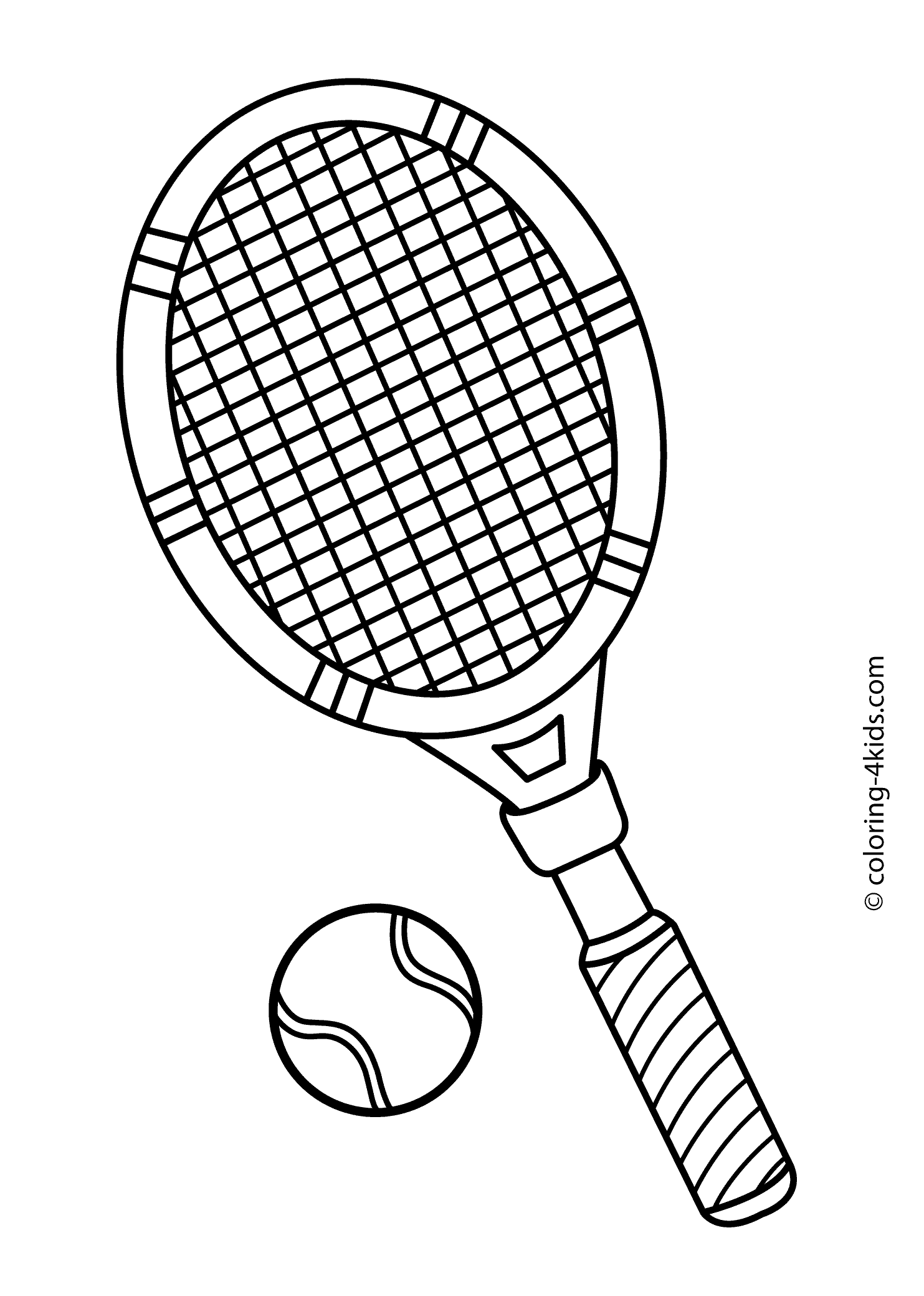 Tennis sport coloring page for kids printable free sports coloring pages coloring pages for kids coloring for kids