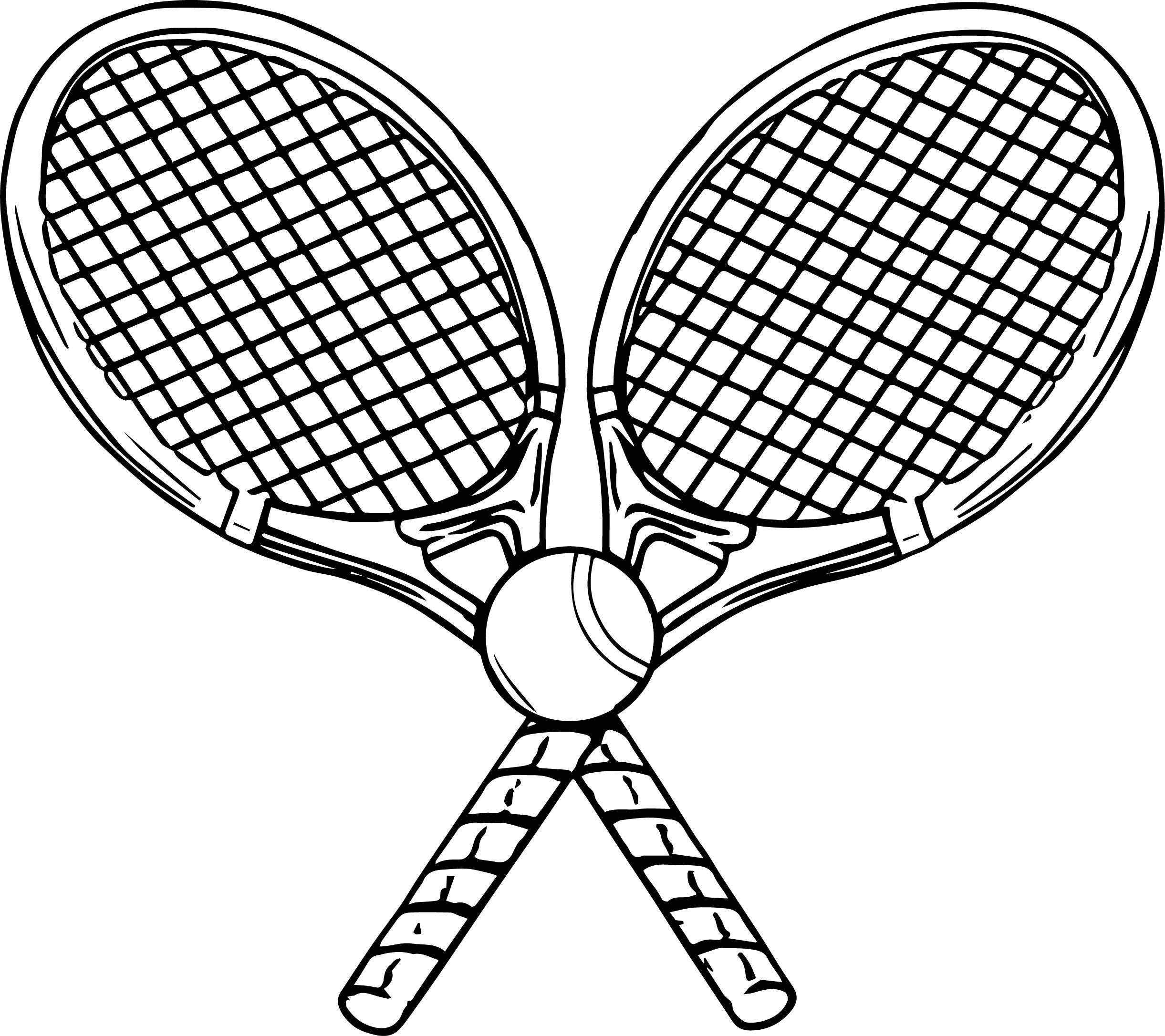 Cool image tennis racquet and ball coloring page tennis racquet coloring pages tennis