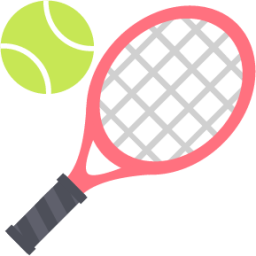 Tennis racquet and ball emoji