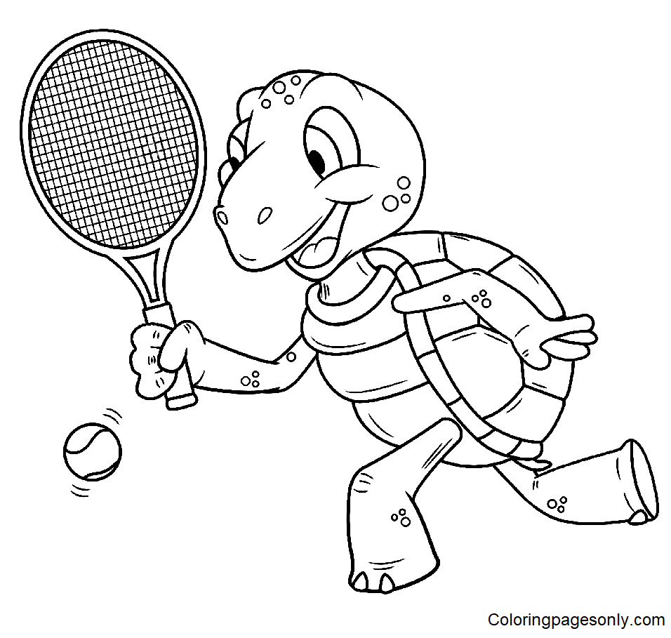 Tennis coloring pages printable for free download