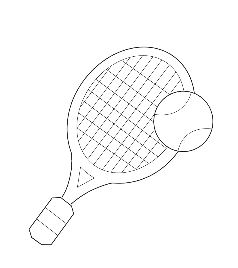 Racket colouring page free colouring book for children â monkey pen store