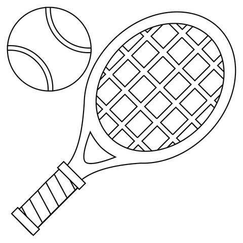 Tennis coloring page free printable coloring pages