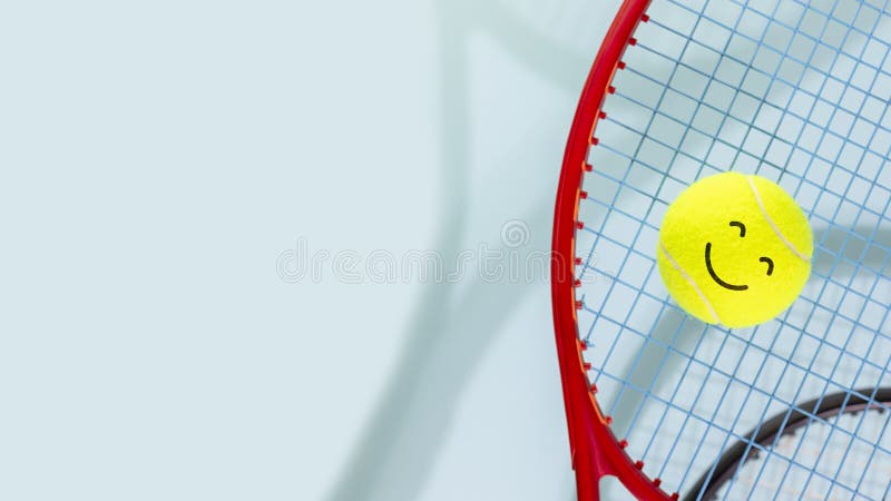 Tennis ball emoji stock photos