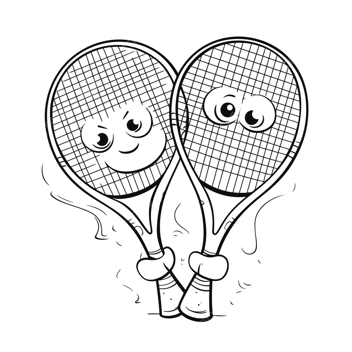 In the style of emotive faces outline sketch drawing vector tennis rackets drawing tennis rackets outline tennis rackets sketch png and vector with transparent background for free download