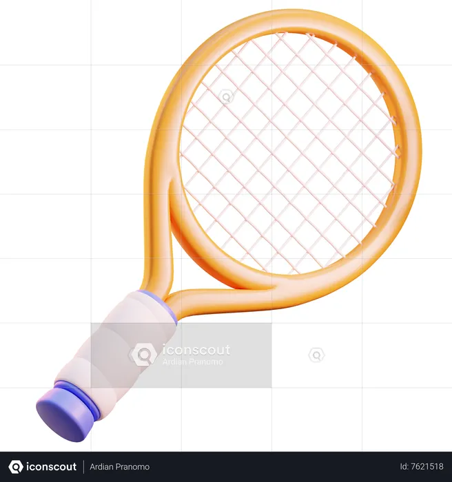 Tennis racket d icon download in png obj or blend format