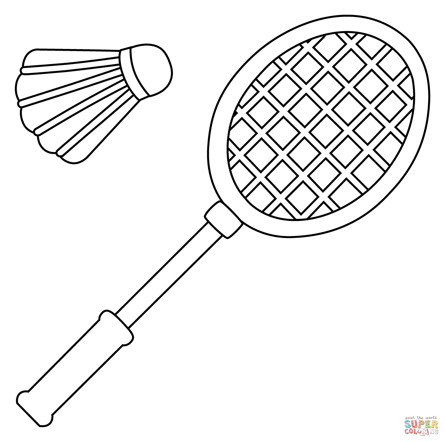 Badminton emoji coloring page free printable coloring pages