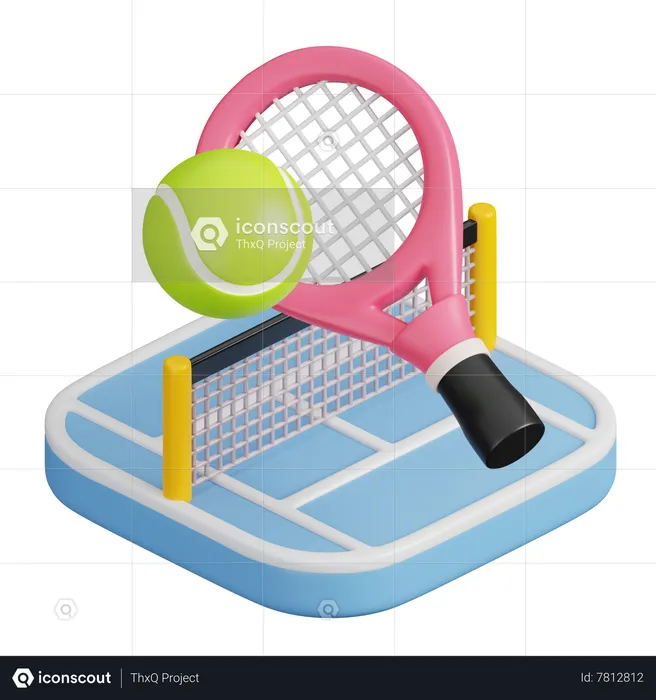 Tennis d icon download in png obj or blend format