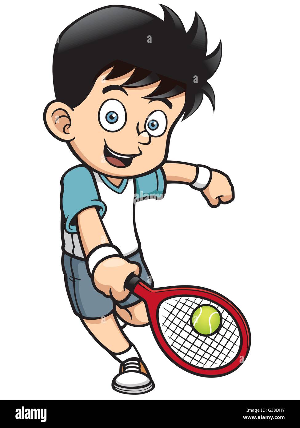 Cartoon tennis hi