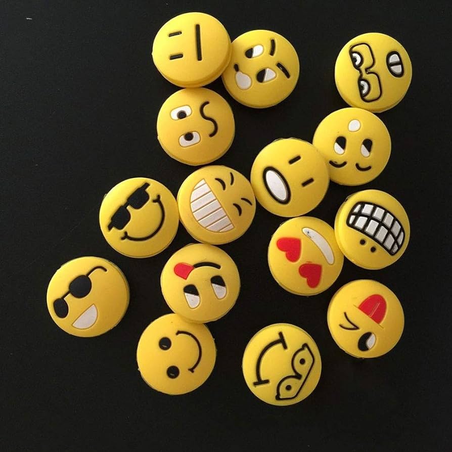 Hinter emoji face tennis racket portable funny round siline shock absorber pcs sports outdoors