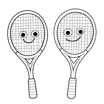 Cute tennis rackets coloring page fresh new coloring pages of tennis rackets outline sketch drawing vector tennis rackets drawing tennis rackets outline tennis rackets sketch png and vector with transparent background for