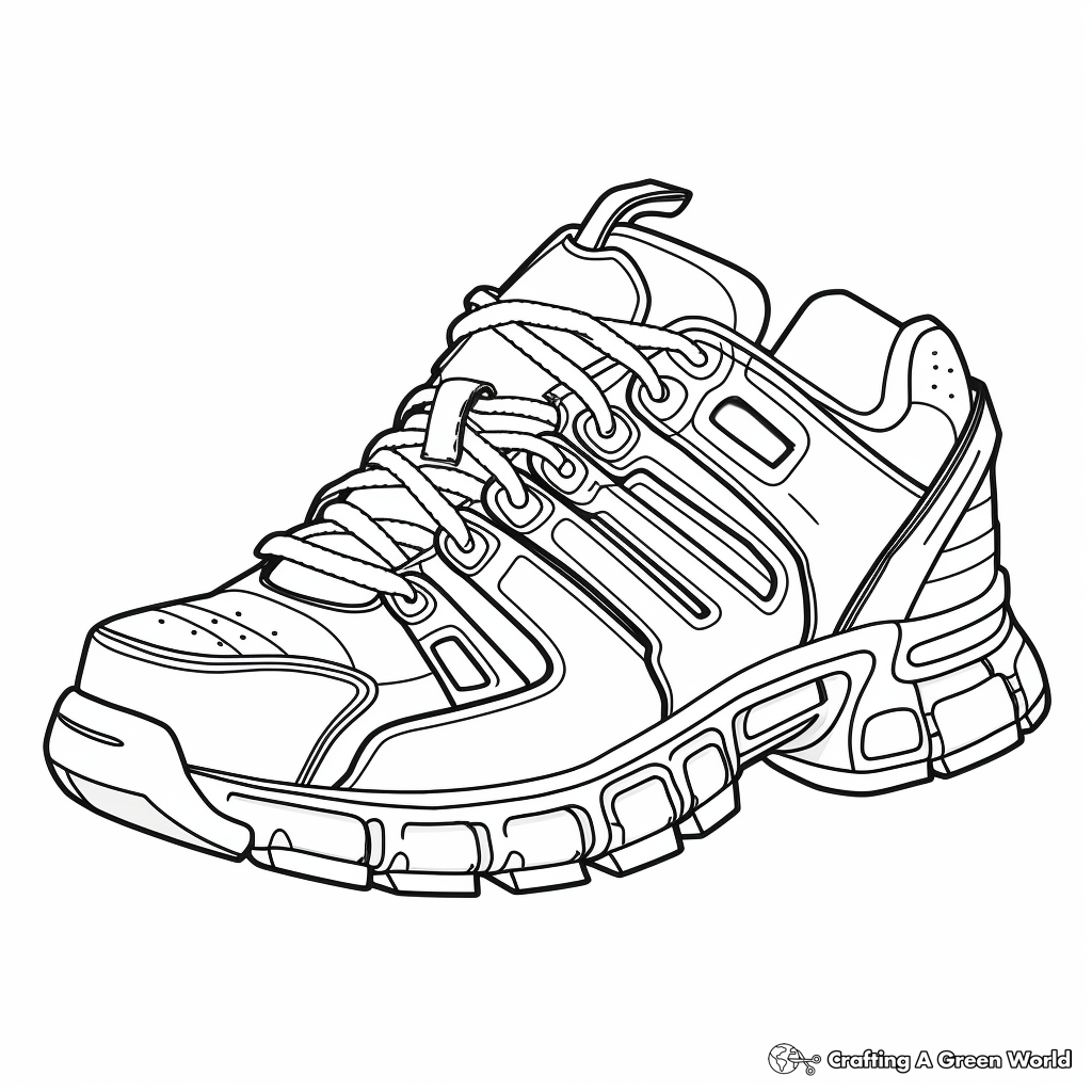 Shoe coloring pages