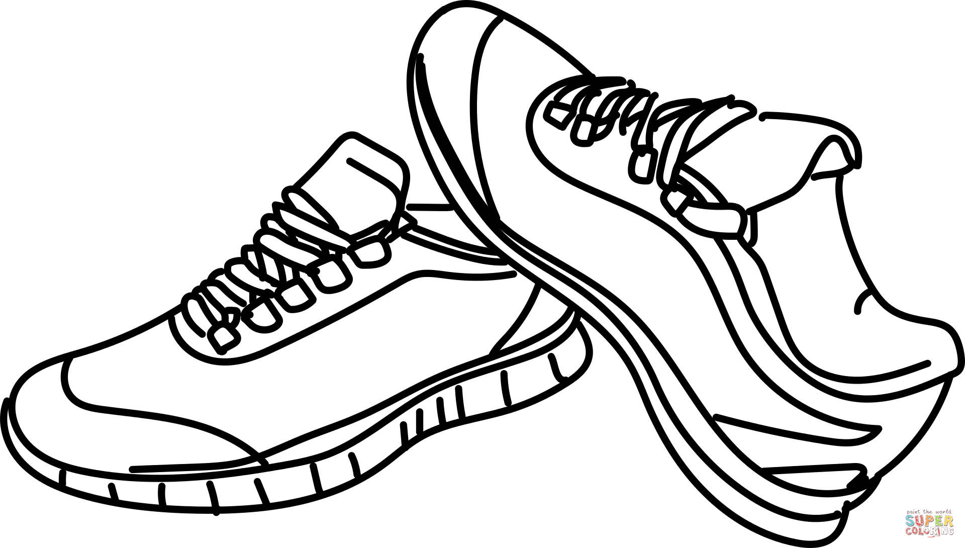 Shoes coloring page free printable coloring pages