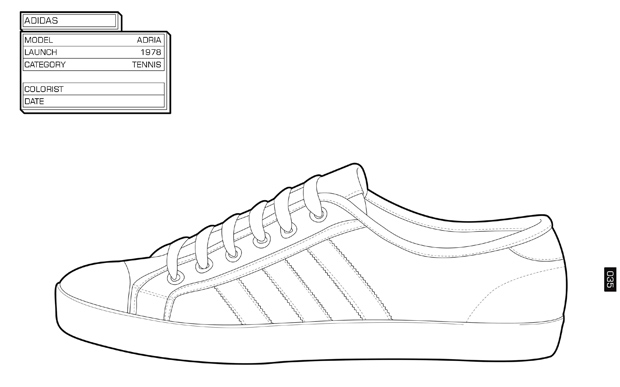 The sneaker colouring book