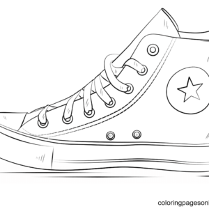 Shoe coloring pages printable for free download