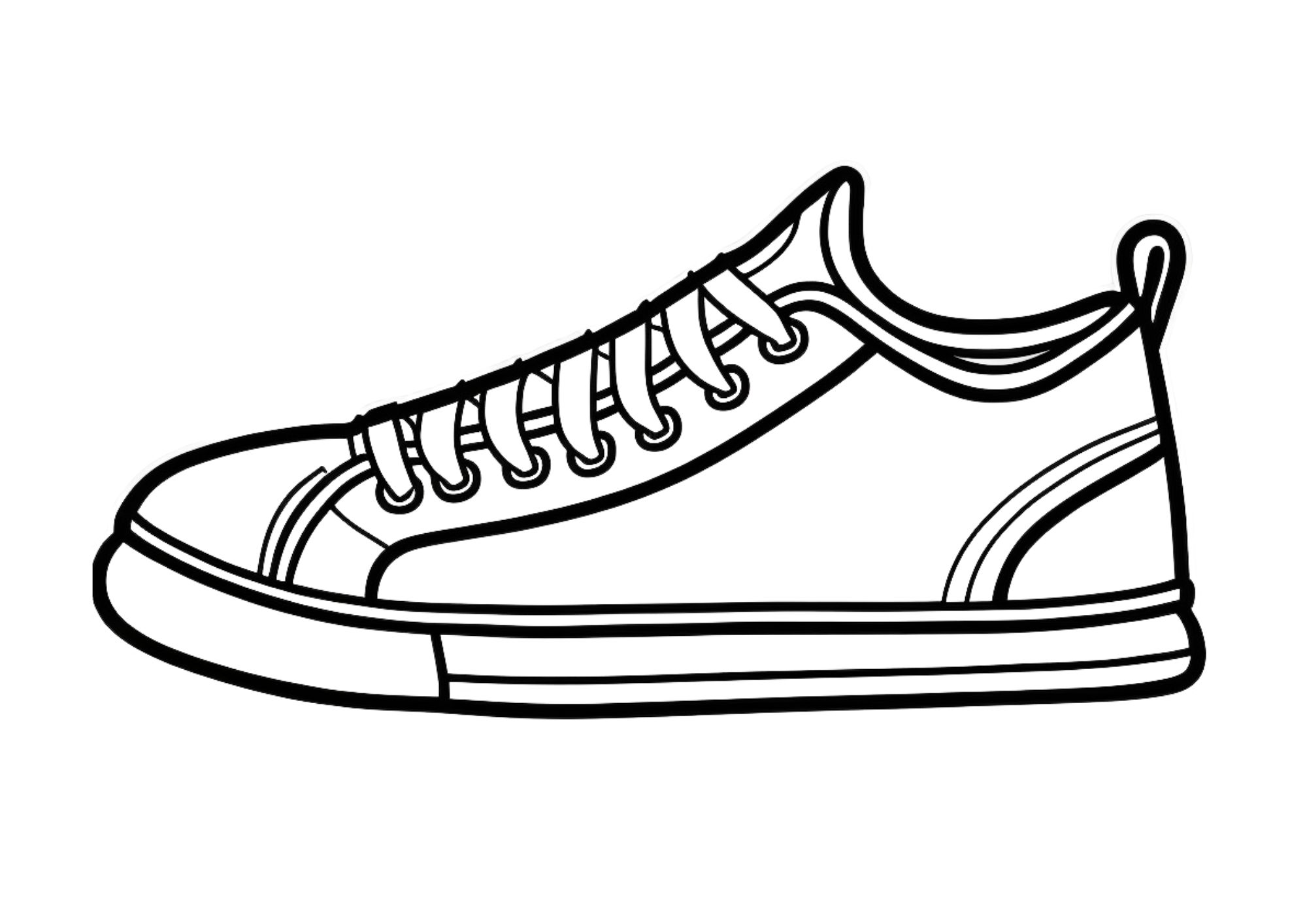 Printable shoe coloring pages for all ages