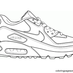 Shoe coloring pages printable for free download