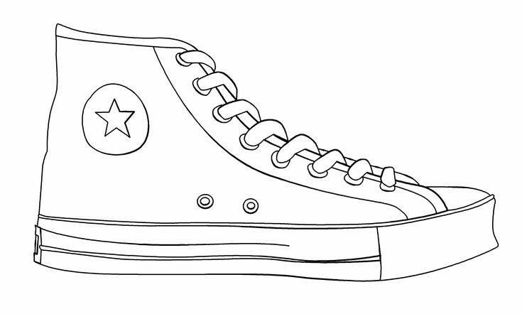 Free shoes coloring pages pdf