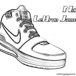 Shoe coloring pages printable for free download