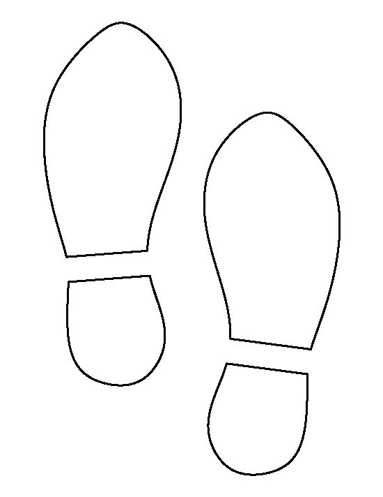 Free printable shoe print template