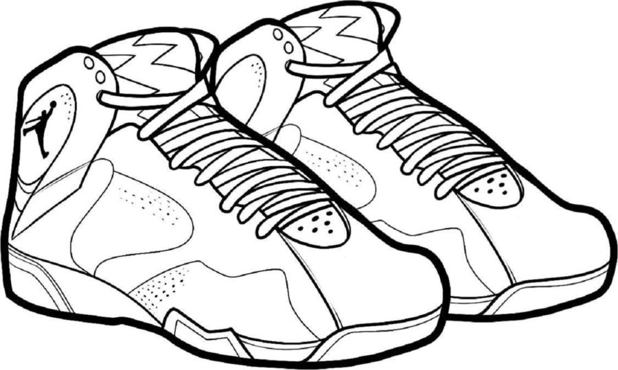 Shoes coloring pages pictures free printable