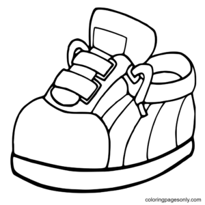 Shoe coloring pages printable for free download