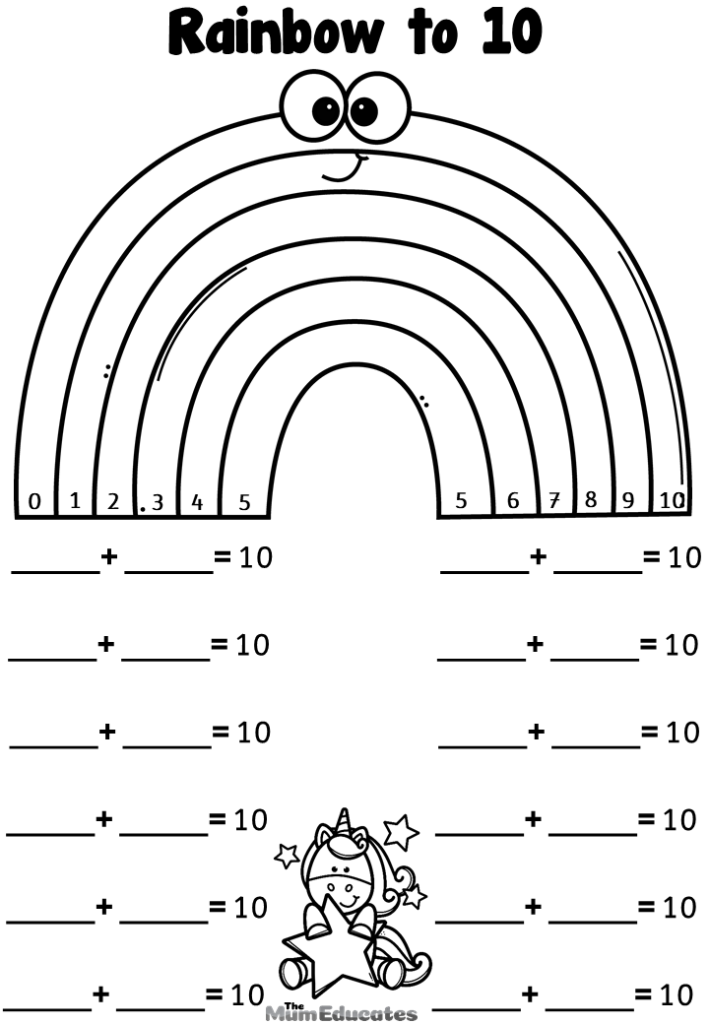 Free number bonds of worksheets teacher resource