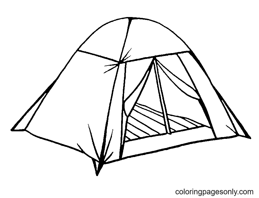 Camping coloring pages printable for free download