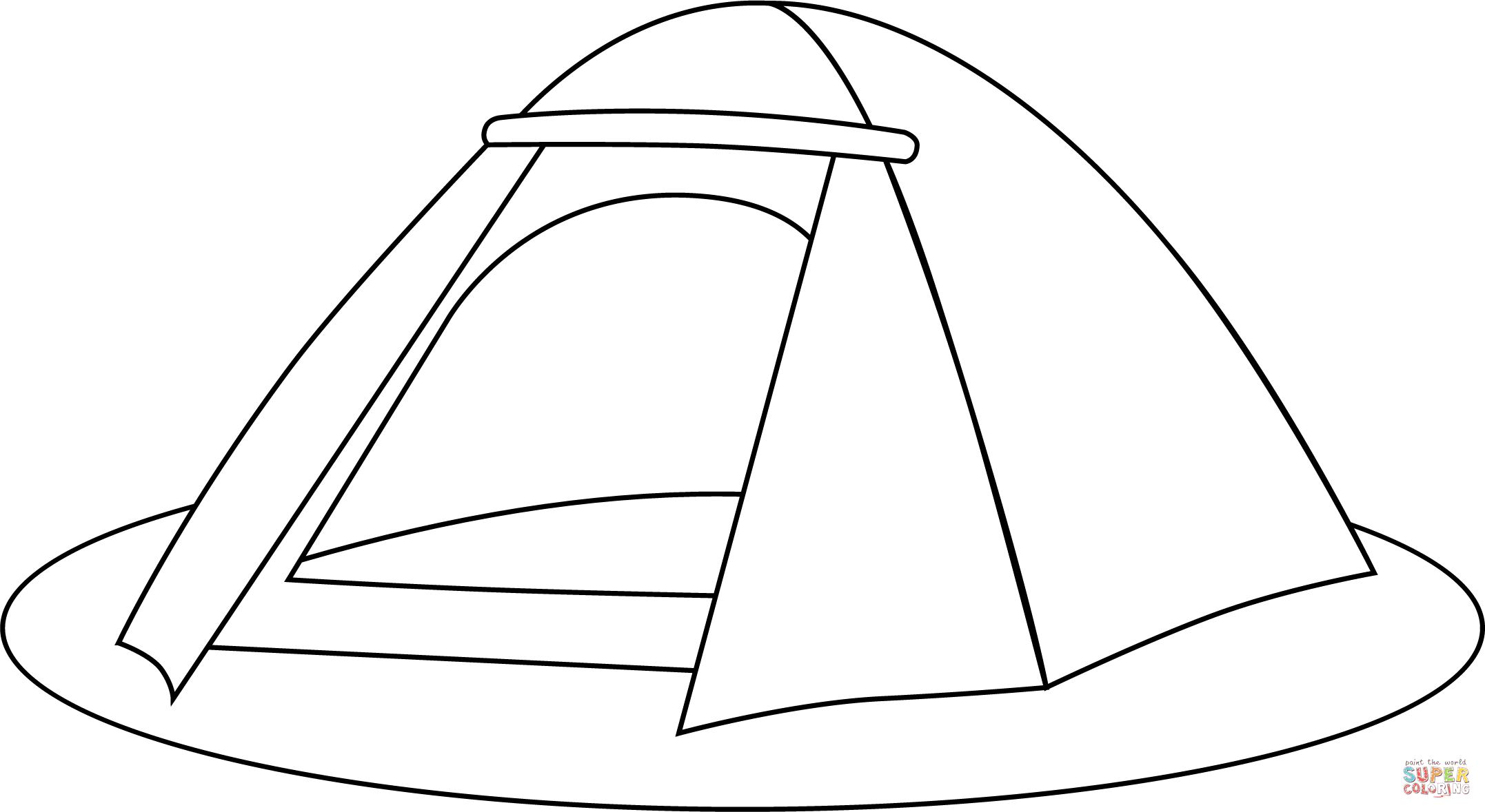 Camping tent coloring page free printable coloring pages