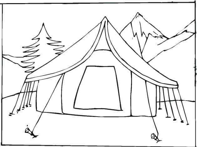 Free camping coloring pages pdf printable