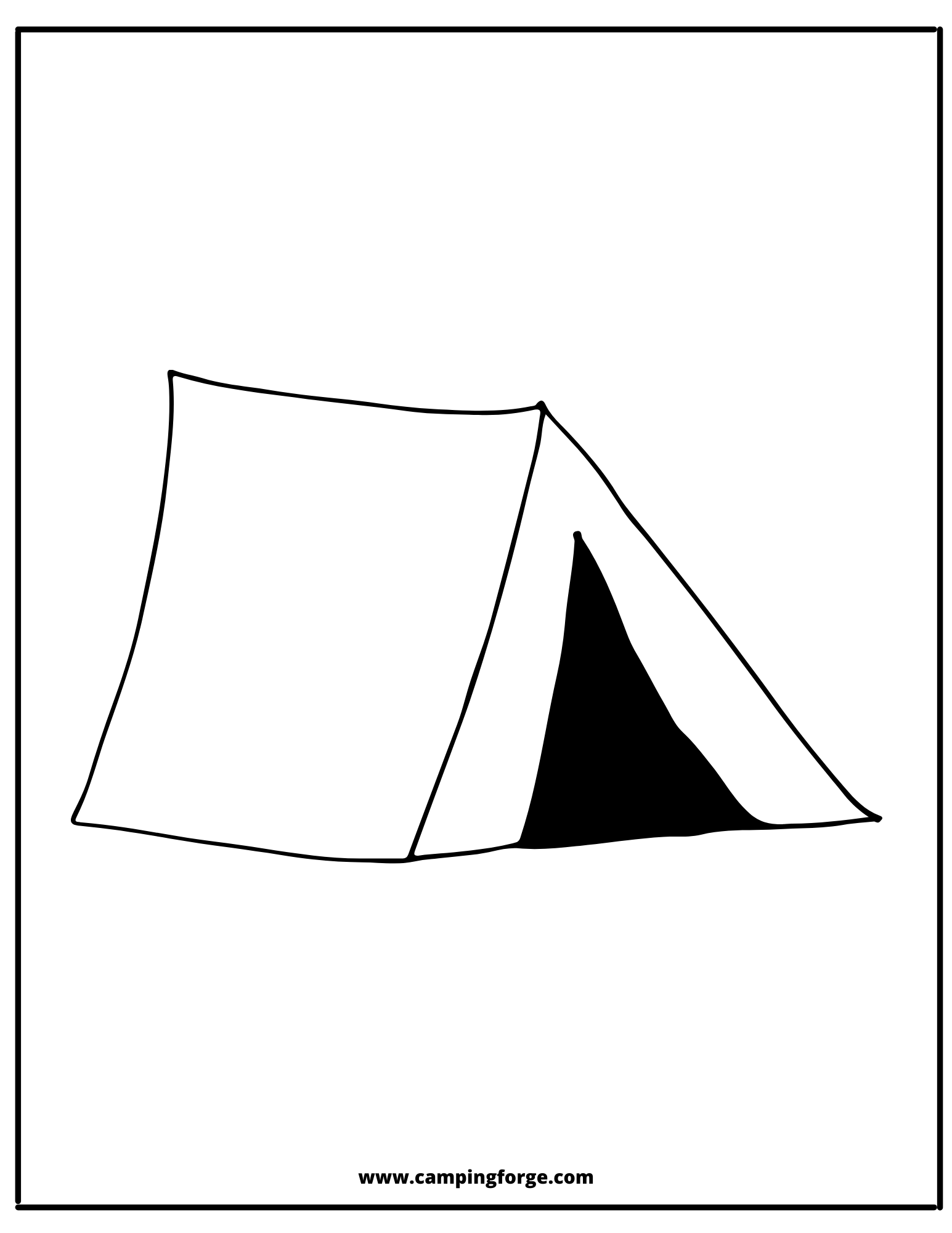 Free camping coloring pages camping tips from camping forge