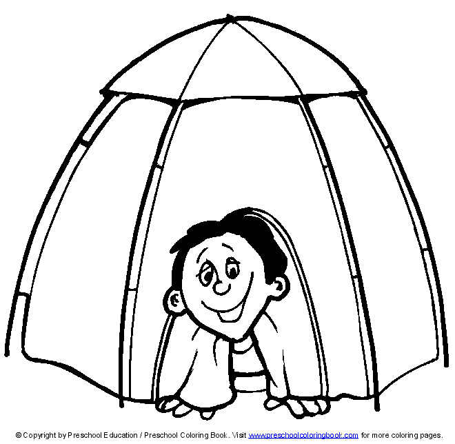 Www camping coloring page