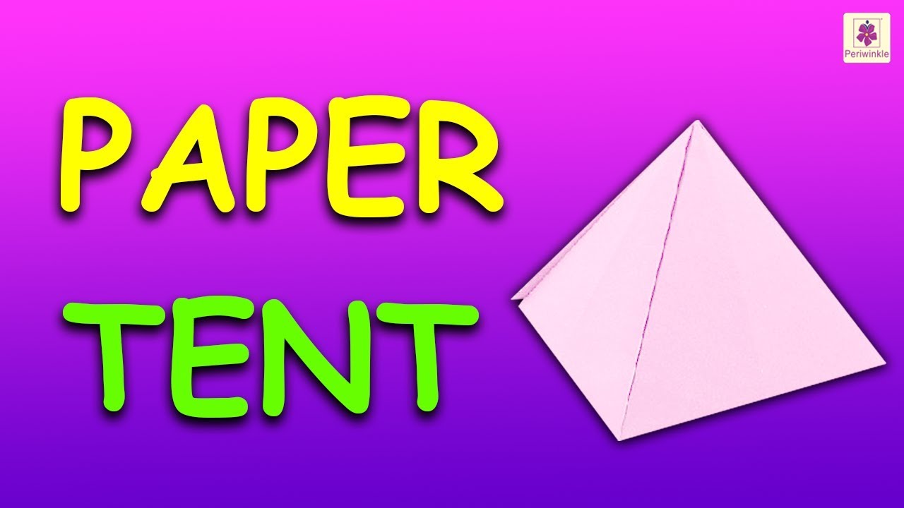 How to make paper tent very easy origami tent diy tent for kids periwinkle