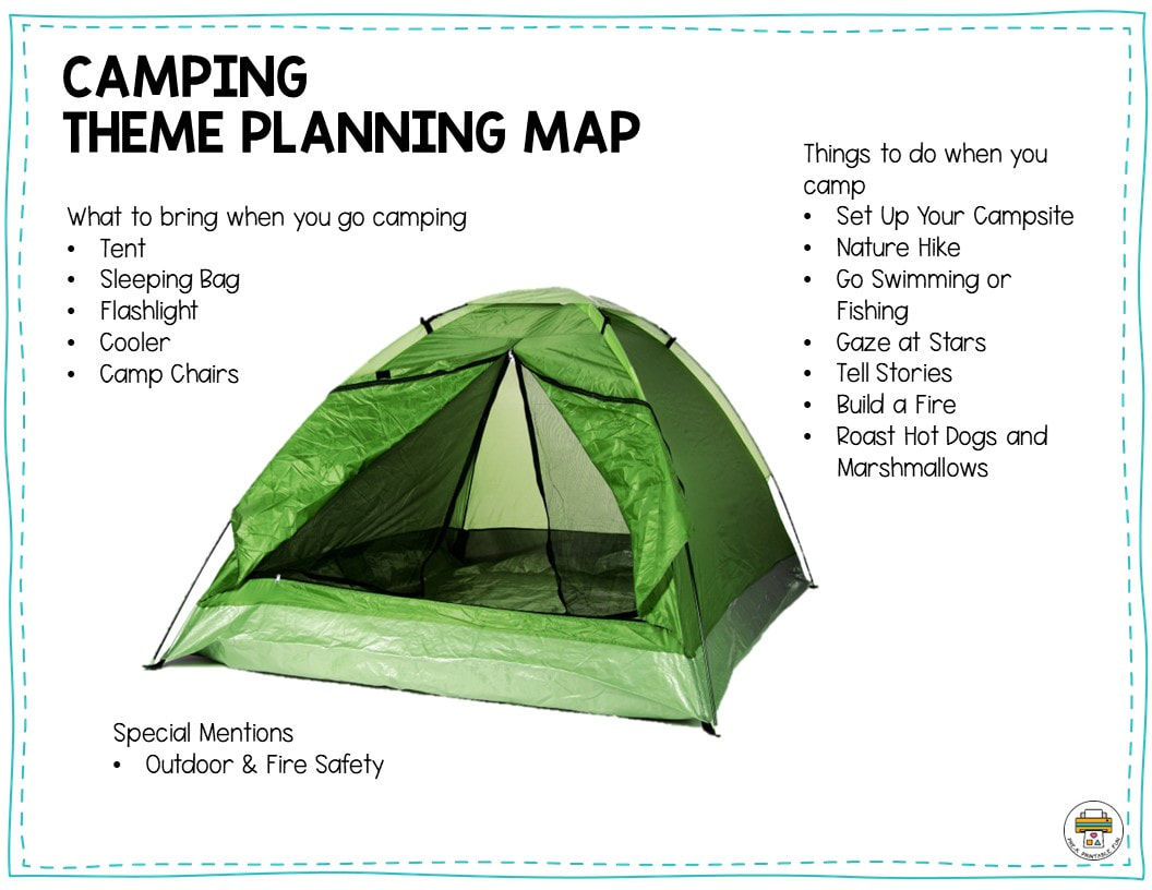 Preschool camping lesson planning ideas