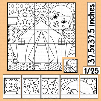 Camping coloring pages tent craft bulletin board collaborative poster activities